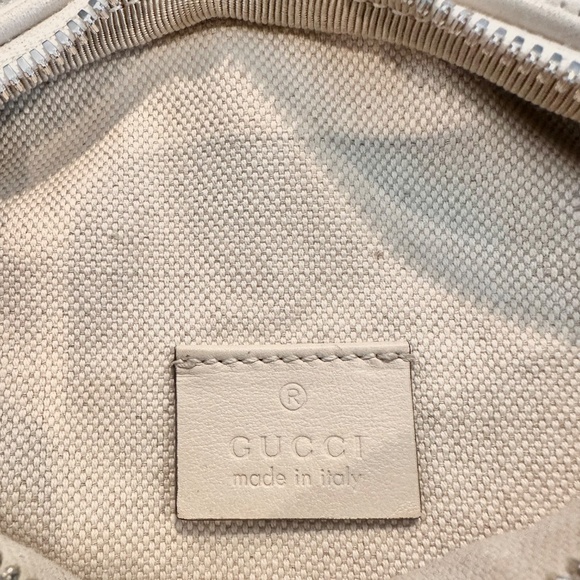 GUCCI Calfskin GG Tennis Embossed Belt Bag - Picture 12 of 16